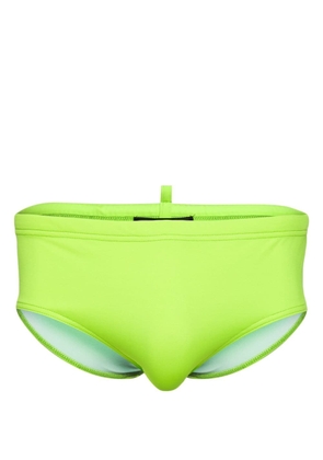 Dsquared2 logo-print elasticated-waistband swimming trunks - Green