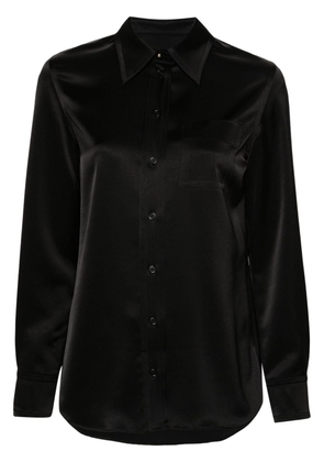 Lanvin long sleeve satin shirt - Black