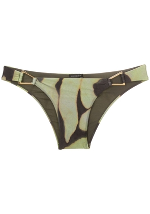 Lenny Niemeyer camouflage off-shoulder bikini set - Green