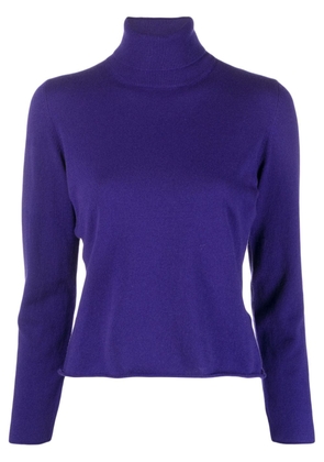 Fileria roll-neck wool-blend jumper - Purple