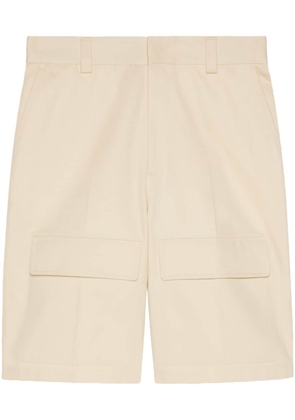 Gucci logo-appliqué cargo shorts - Neutrals