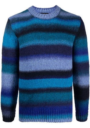 DONDUP long-sleeve striped knitted jumper - Blue