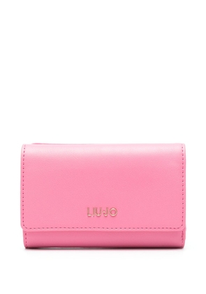 LIU JO logo-lettering bi-fold wallet - Pink