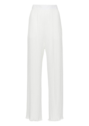 Lanvin straight-leg pleated trousers - White