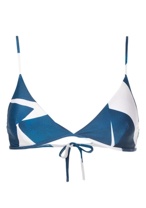 Lenny Niemeyer Burle triangle-cup bikini top - Blue