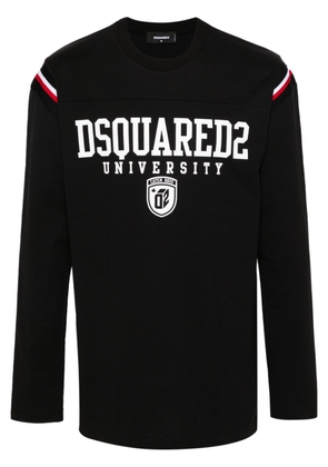 DSQUARED2 Varsity logo-print T-shirt - Black