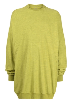 Rick Owens slub panelled sweatshirt - Green