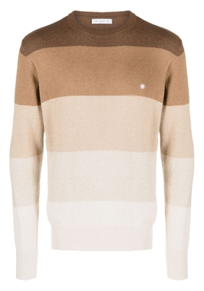 Manuel Ritz logo-embroidered knitted jumper - Brown