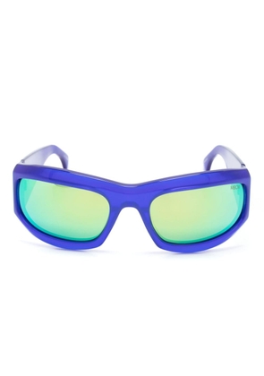 Marcelo Burlon County of Milan Catemu rectangle-frame sunglasses - Blue