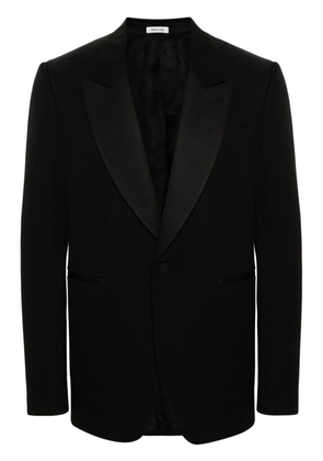 Alexander McQueen single-breasted wool blazer - Black