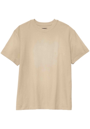 Purple Brand faded-effect cotton T-shirt - Brown