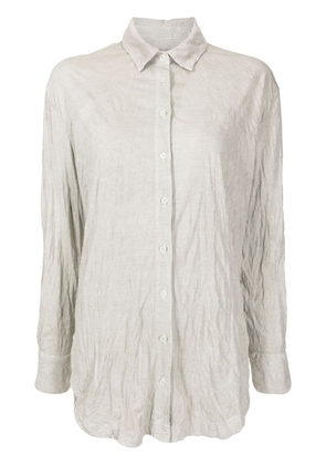 Osklen Fresh crinkled cotton shirt - Grey