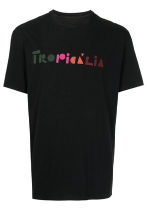Osklen slogan-print short-sleeve T-shirt - Black