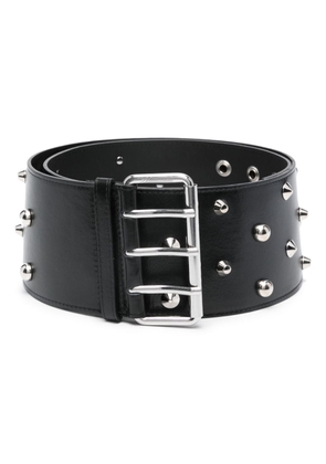 Blumarine spike stud-embellished leather belt - Black