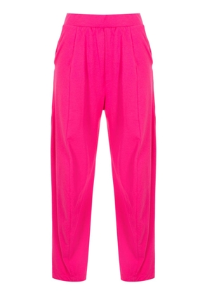 Osklen tapered-leg crepe trousers - Pink