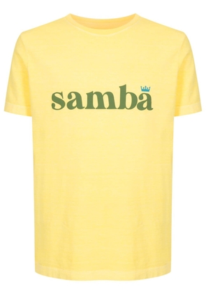 Osklen Stone Samba crew-neck cotton T-shirt - Yellow