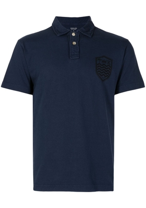 Osklen graphic-print cotton polo shirt - Blue