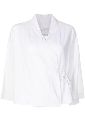 Osklen V-neck tied cardigan - White