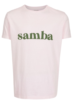 Osklen Stone Samba crew-neck cotton T-shirt - Pink