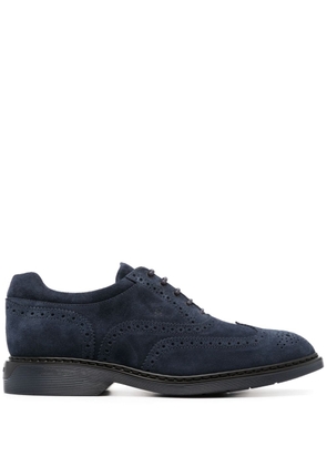 Hogan suede lace-up loafers - Blue