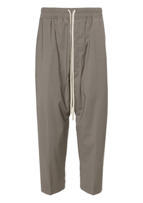 Rick Owens drawstring-waist cropped trousers - Grey