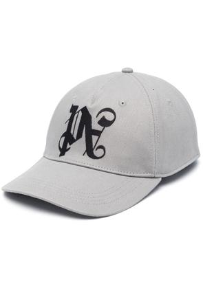Palm Angels embroidered-monogram baseball cap - Neutrals