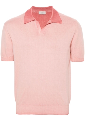 Altea fine-knit cotton polo shirt - Pink