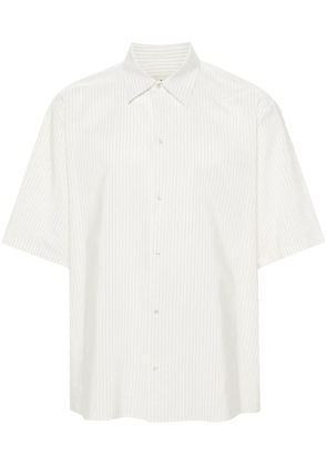 Lanvin pinstriped silk-blend shirt - White