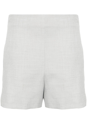 Philosophy Di Lorenzo Serafini slub-texture high-waist shorts - Grey