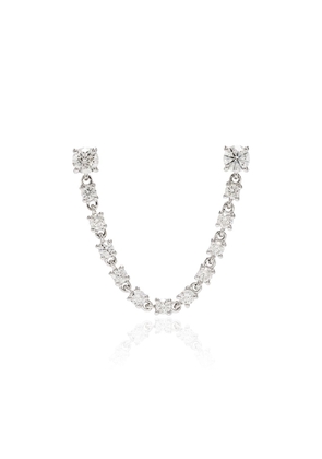Anita Ko 18kt white gold diamond earring - Silver