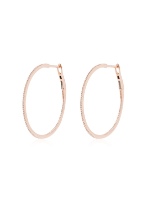 Dana Rebecca Designs 14kt rose gold diamond hoop earrings - Pink