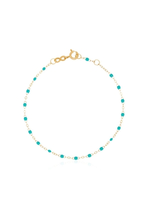 Gigi Clozeau 18kt yellow gold turquoise bead bracelet - Blue