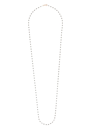 Gigi Clozeau 18kt rose gold 86cm beaded necklace - Black