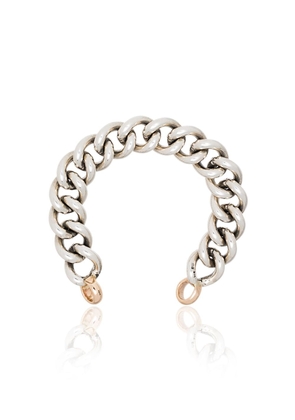 Marla Aaron sterling silver and 14kt gold chain link bracelet