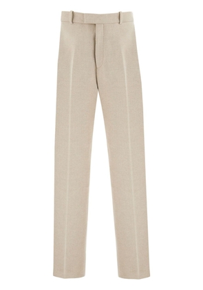 Ferragamo straight-leg linen trousers - Neutrals