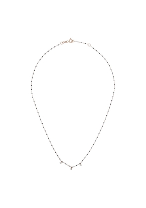 Gigi Clozeau 18kt gold diamond-detail beaded necklace