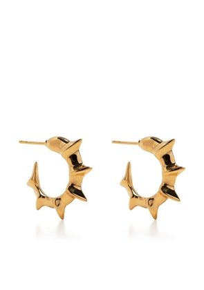 KHIRY Gold Vermeil Tiny Bamboo Hoop Earrings