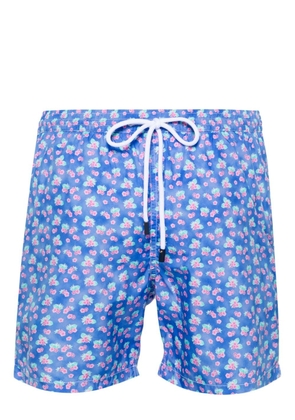 Barba floral-print swim shorts - Blue