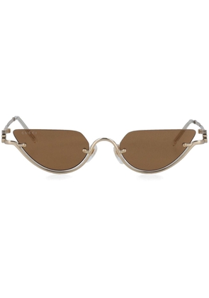 Gucci Eyewear Double G cat-eye sunglasses - Gold