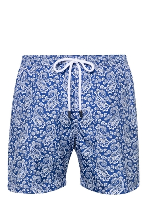 Barba paisley-print swim shorts - Blue
