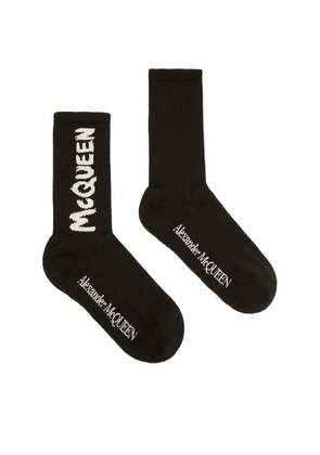Alexander Mcqueen Logo Socks