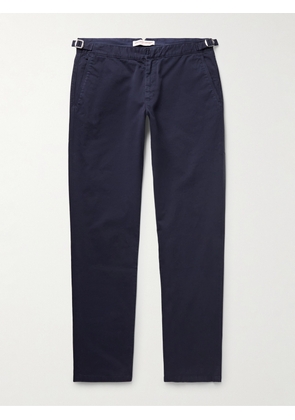 Orlebar Brown - Fallon Straight-Leg Cotton-Blend Twill Trousers - Men - Blue - UK/US 30