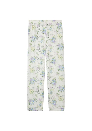 The Kooples Floral Straight-Leg Trousers
