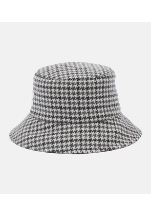 Miu Miu Houndstooth wool bucket hat