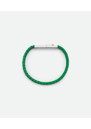 Bottega Veneta Braid Leather Bracelet - Green - Man - L
