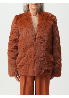 Fur Coats TWINSET Woman colour Brown