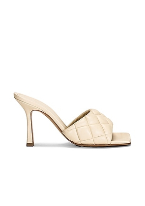 Bottega Veneta Padded Stretch Mule Sandals in Sea Salt - Cream. Size 38 (also in 39.5, 40, 41).