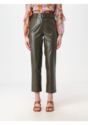 Trousers TWINSET Woman colour Olive