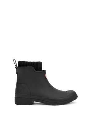 Hunter Chelsea Rubber Ankle Boots - Black - 4