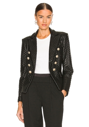 Generation Love Angie Faux Leather Blazer in Black. Size XS.